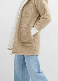 Teddy fleece vest, oversized, bonprix