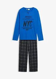 Pyjama van katoen met lange mouwen en knoopsluiting, bonprix