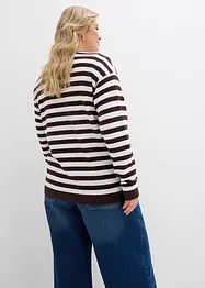 Fijn gebreid vest, ronde hals, bonprix