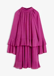 Chiffon jurk met volants, bonprix