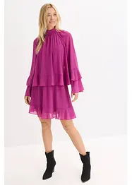 Chiffon jurk met volants, bonprix
