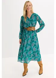 Jurk van chiffon met paisley, bonprix
