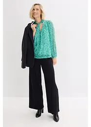 Longsleeve van elegant mesh, bonprix