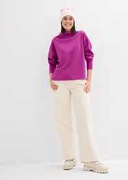 Oversized sweater van zachte scuba, bonprix