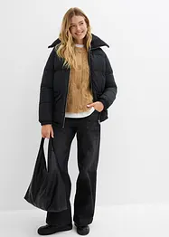 Gewatteerde jas met teddykraag, bonprix