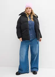 Gewatteerde jas met teddykraag, bonprix