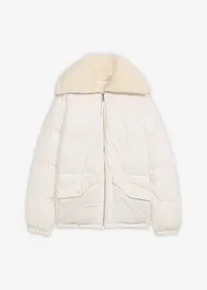 Gewatteerde jas met teddykraag, bonprix