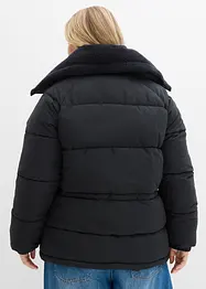 Gewatteerde jas met teddykraag, bonprix