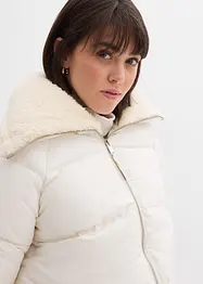 Gewatteerde jas met teddykraag, bonprix