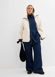 Oversized jas van teddy fleece, bonprix