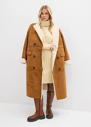 Gebreide jurk met siernaad, bonprix