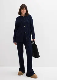 Gebreid vest in een zachte viscosemix, bonprix