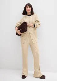 Gebreid vest in een zachte viscosemix, bonprix