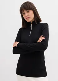 Geribd shirt in een zachte viscosemix, bonprix