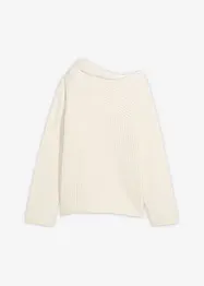 Geribde oversized trui, bonprix