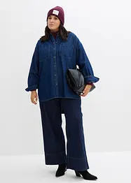 Spijkerblouse van zware denim, puur katoen, oversized, bonprix
