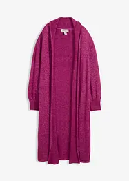 Lang gebreid vest in harige look, bonprix