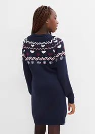 Gebreide meisjes jurk met Noors patroon, bonprix