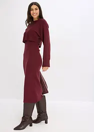 Gebreide jurk en shirt (2-dlg. set), bonprix
