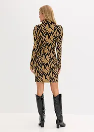 Accentuerende gebreide jurk met col, bonprix