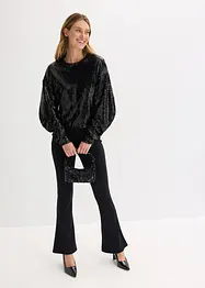 Longsleeve met pailletten, bonprix