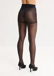 Maillot met hartjes aan de achterkant met gerecycled polyamide 30den, bonprix