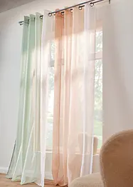 Gordijnen met gerecycled polyester en kleurverloop (set van 2), bonprix