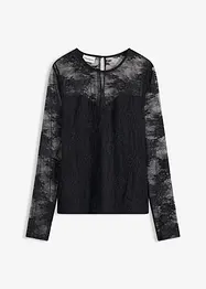 Longsleeve van prachtig kant, bonprix