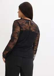 Longsleeve van prachtig kant, bonprix