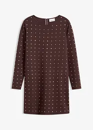 Jersey jurk met strass-applicaties, bonprix