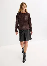 Longsleeve met strass-applicatie, bonprix