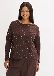 Longsleeve met strass-applicatie, bonprix