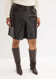 Plooirok van imitatielakleer, bonprix