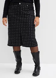 Spijkerrok met strassapplicatie, bonprix