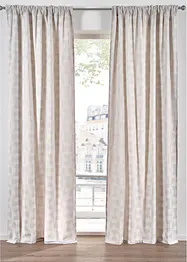 Jacquard gordijn van biologisch katoen (1 stuk), bonprix
