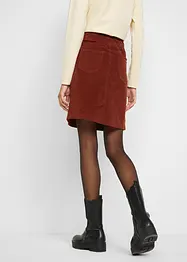 Stretch corduroy rok met een comfortabele band, bonprix