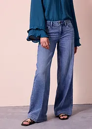 Wide leg jeans, low stretch, full length, bonprix