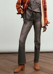 Bootcut stretch jeans, mid waist, bonprix