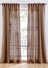 Transparant gordijn in linnen look (1 stuk), bonprix