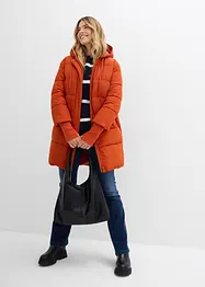 Gewatteerde, lange outdoor jas, waterafstotend, bonprix