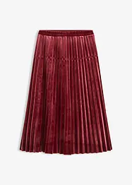 Plissé rok van zacht fluweel, bonprix