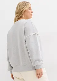 Oversized sweater in een katoenmix, bonprix