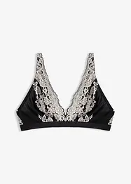 Bralette van tweekleurig kant, bonprix