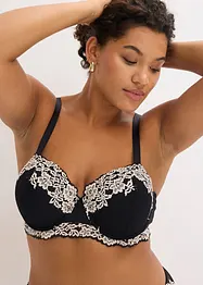 Balconette bh met tweekleurig kant (set van 2), bonprix