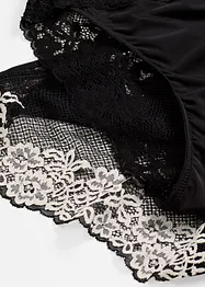 Slip van tweekleurig kant (set van 2), bonprix