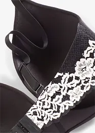 Voorgevormde bh zonder beugels met biologisch katoen en kant, bonprix