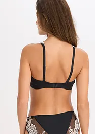 Bralette zonder beugels met biologisch katoen en kant, bonprix