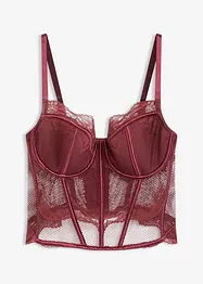 Bustier met sierlijk kant, bonprix