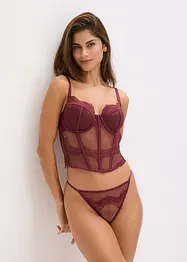Bustier met sierlijk kant, bonprix