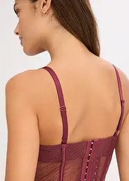 Bustier met sierlijk kant, bonprix